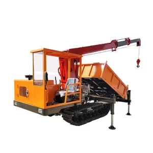 Crawler dump crane